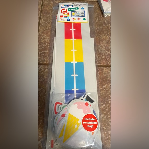 New in Package Teacher Classroom Spring Seasons Decor 96 pieces - Picture 2 of 4